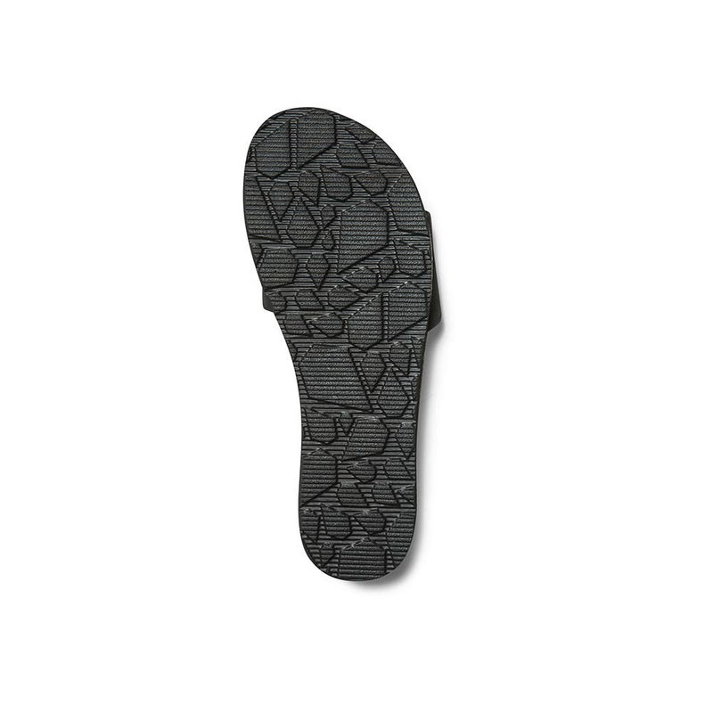 Volcom Women's Simple Slide Sandal â€“ Soft Padded Footbed, Synthetic Leather Strap, Onyx, 7 - Image 2